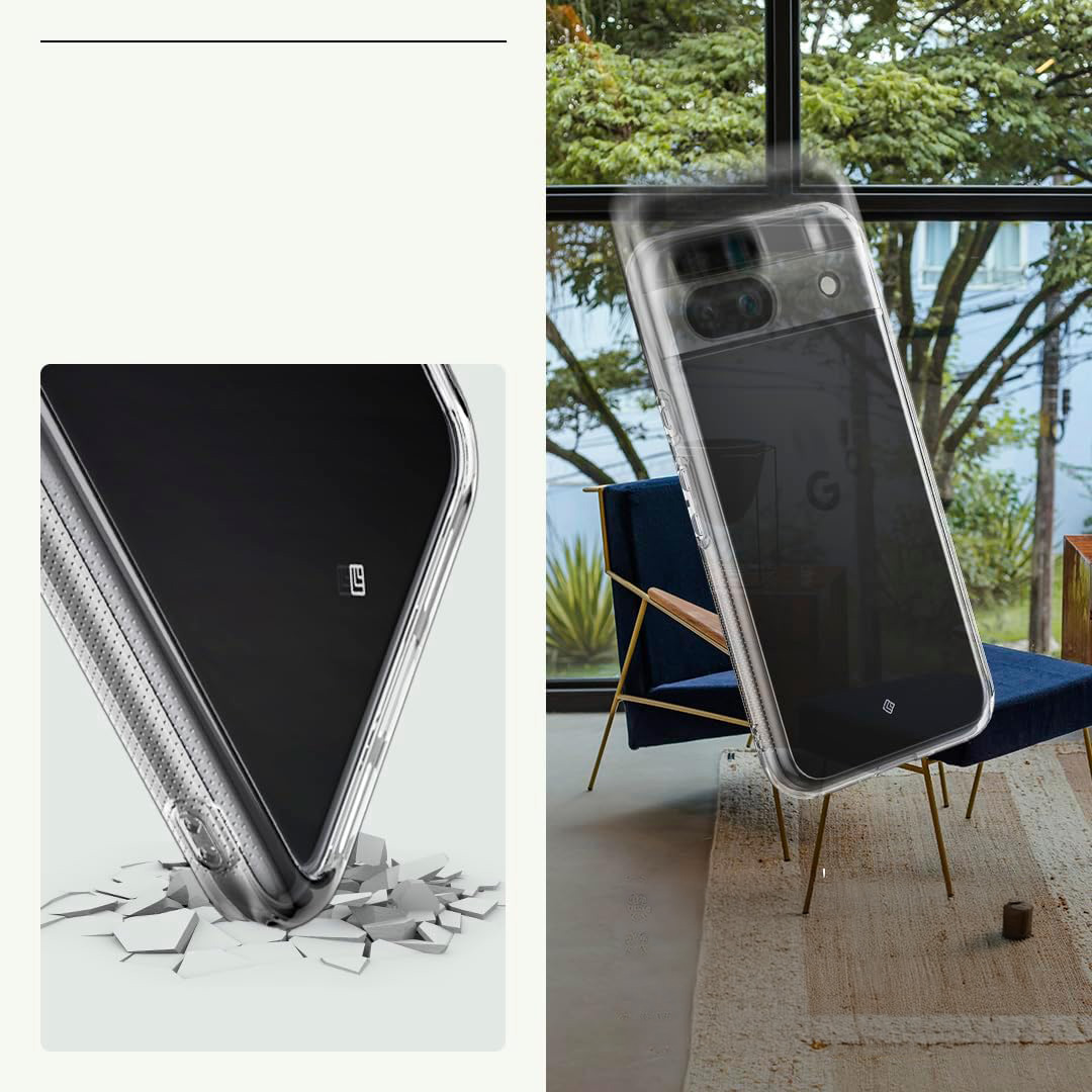 Etui Spigen Caseology Capella do Pixel 8a, przezroczyste
